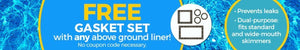18 Ft. X 33 Ft. Oval 48 Inch High Unibead Swimming Pool Liner, 25 Gauge (Stone Harbor)