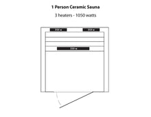 1-2 Person Hemlock Infrared Sauna w/ 3 Ceramic Heaters