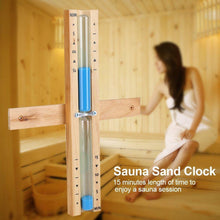 15 Minutes Sauna Sand Timer&nbsp;Wall-Mounted Rotating Sand Timer Countdown Clock 15 Minute Woodenkj Hourglass Sand Timer(Blue)