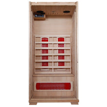 1-2 Person Hemlock Infrared Sauna w/ 3 Ceramic Heaters